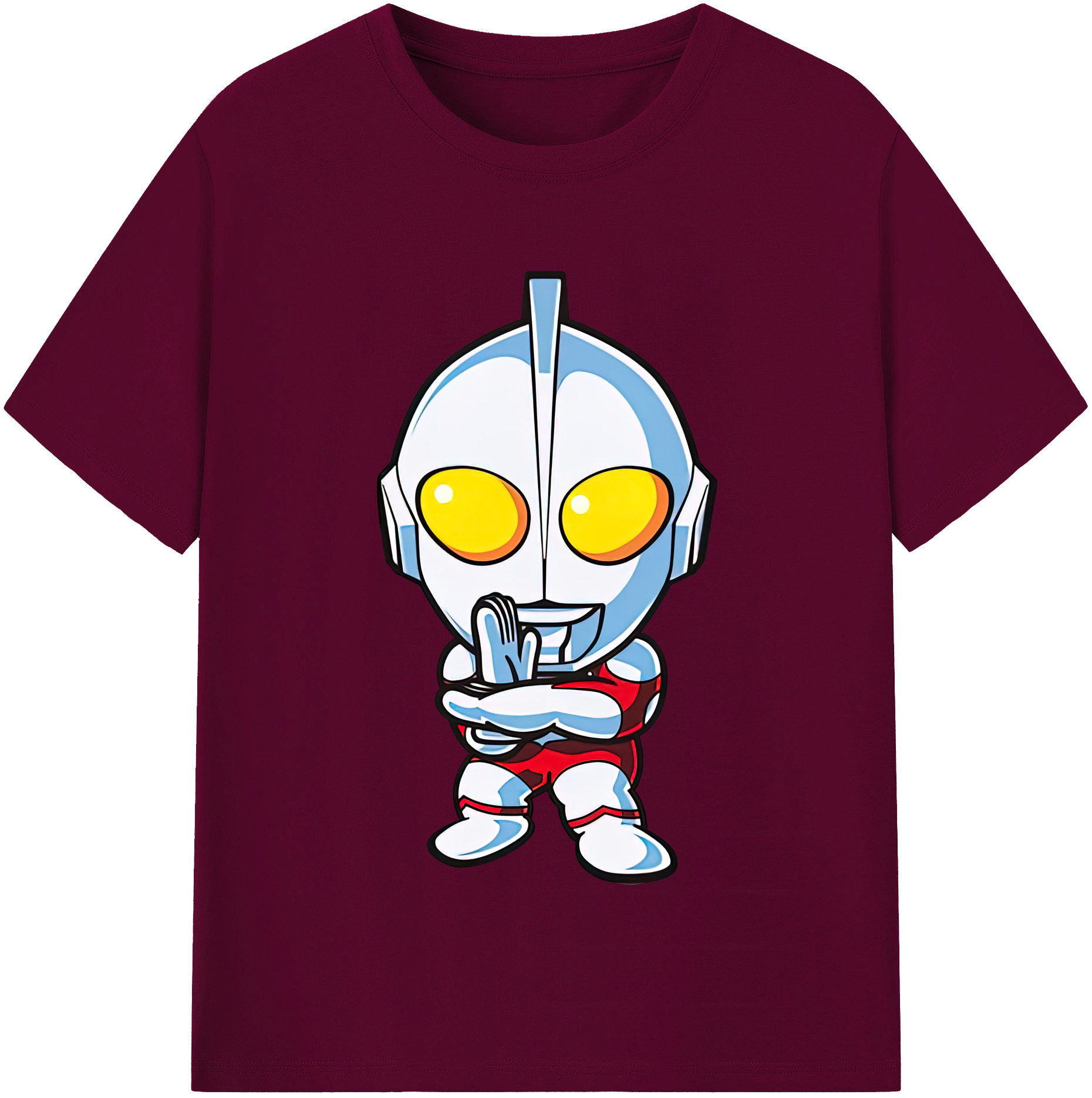 （画像用） ウルトラマン Ultraman レディースカジュアルプリントTシャツ（綿100％）